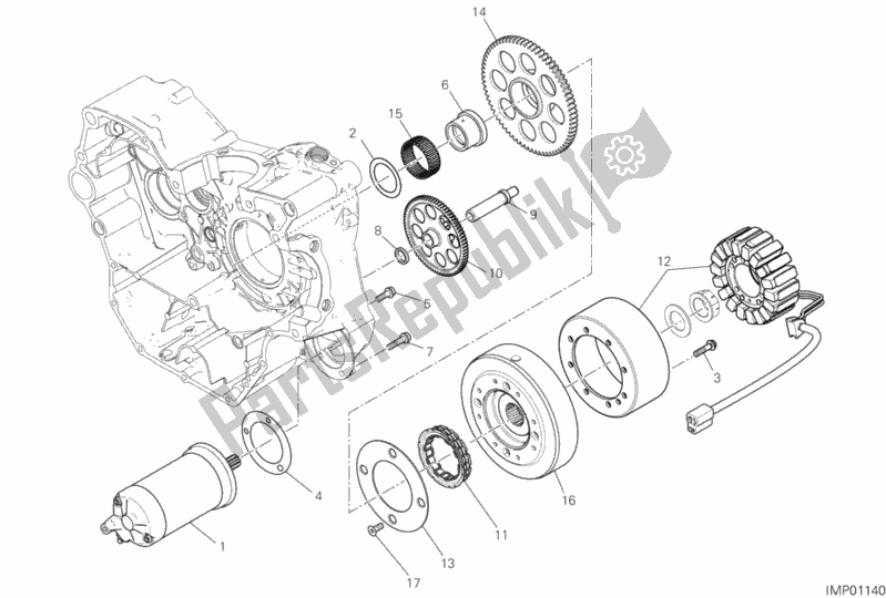 Toutes les pièces pour le Démarrage Et Allumage électrique du Ducati Scrambler Desert Sled Thailand USA 803 2020